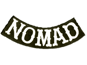 Nomad rocker 9 inch patch white/black